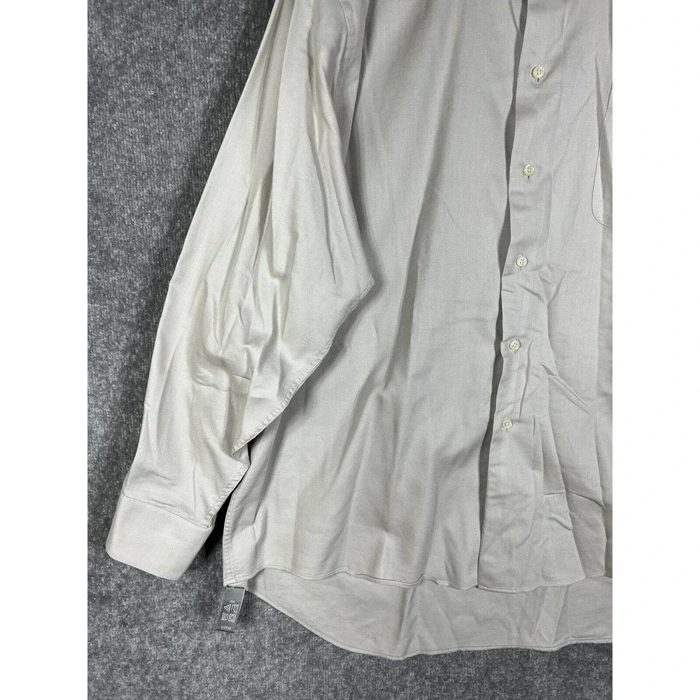 Geoffrey‎ Beene Stain Repellent Button Up Dress Shirt Mens XL Chest Pocket